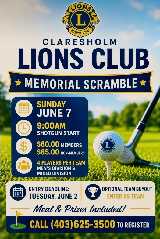 Claresholm Lions Poster 26